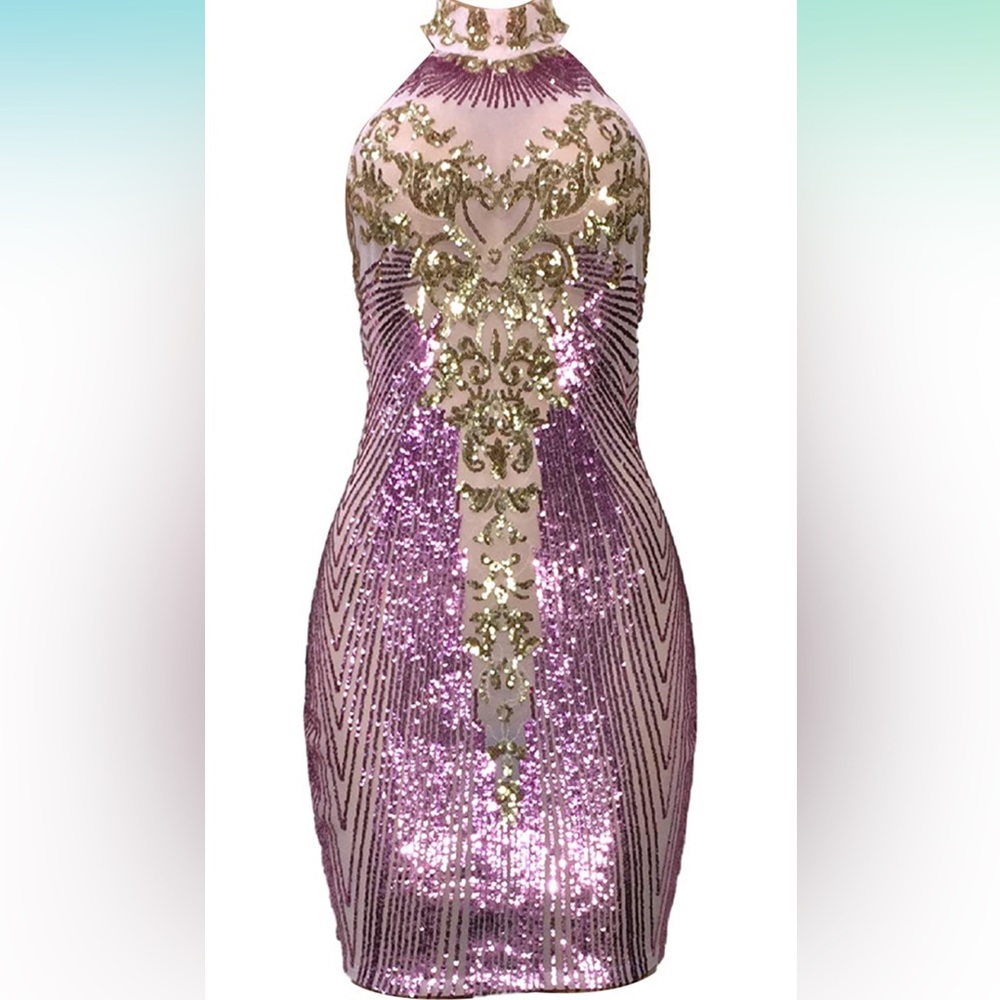 Sheer Sequin dress